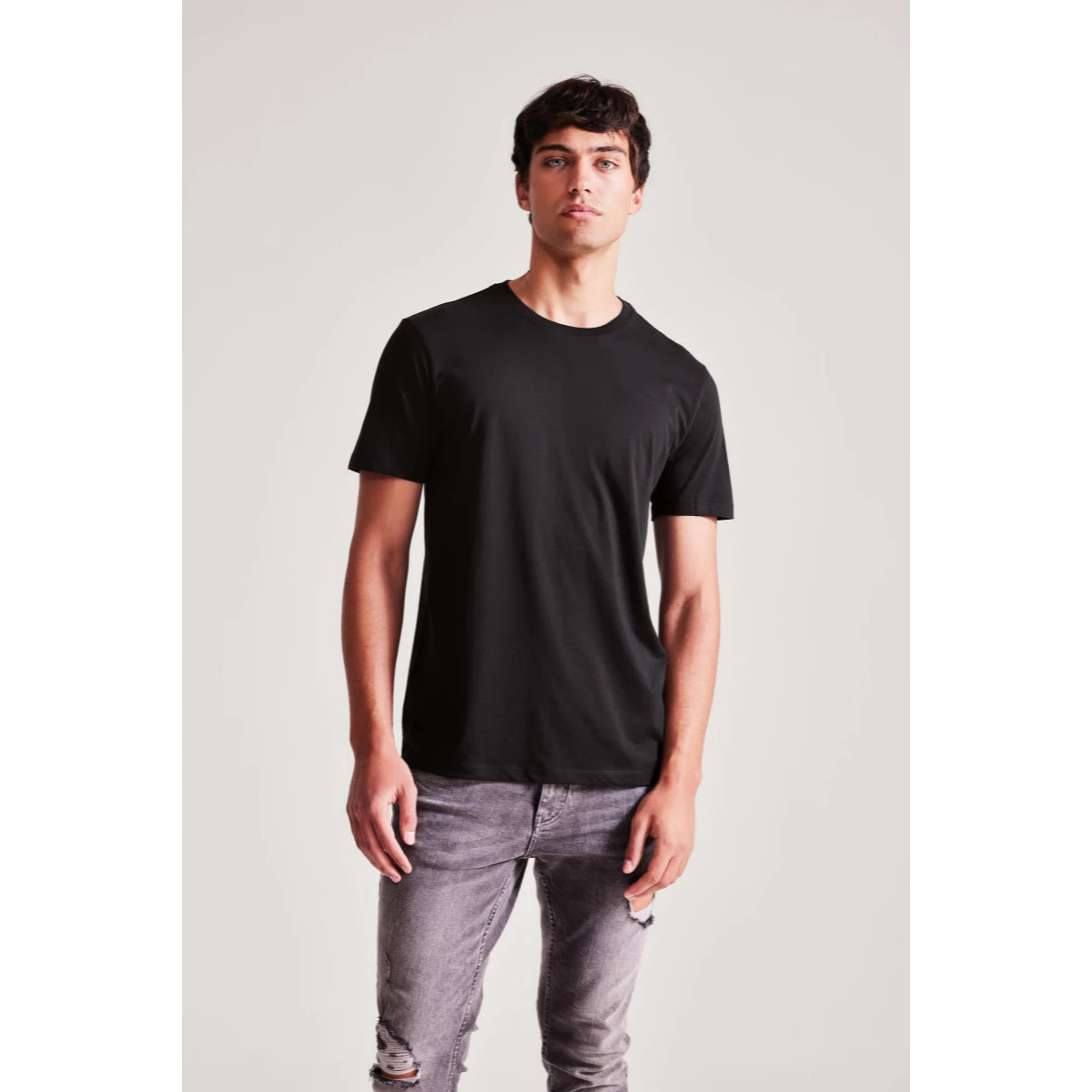 Semi Fit black t-shirt for your custom design