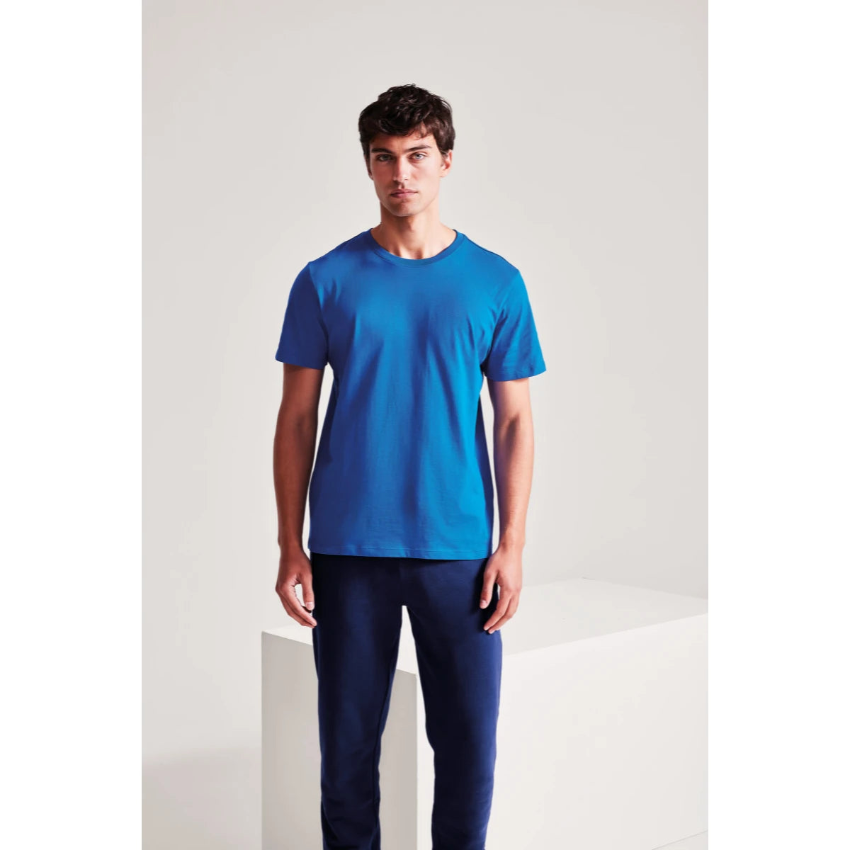 Semi Fit blue tshirt - Your design