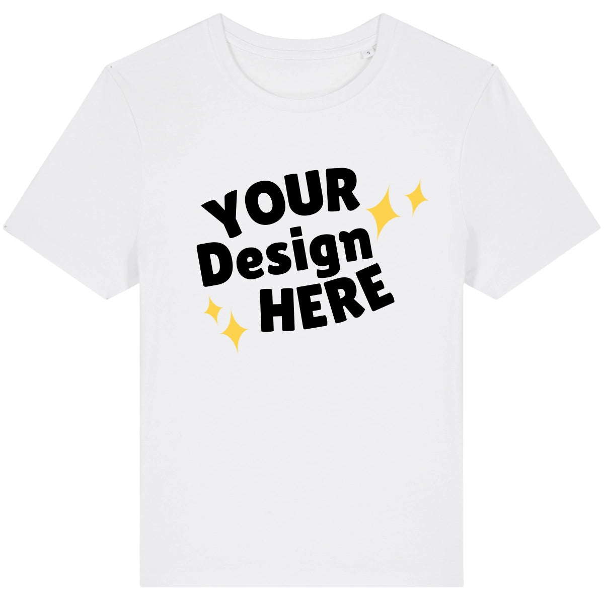 White Womens fit t-shirt for personalisation