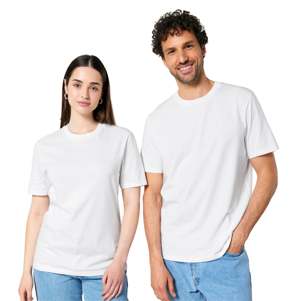White classic T-shirt for custom print