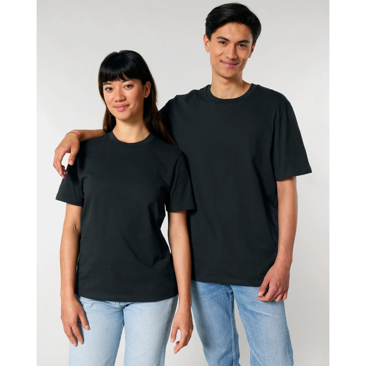 Black classic t-shirt for custom printing