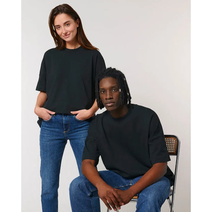 Black relaxed fit t-shirts for peronalised printing