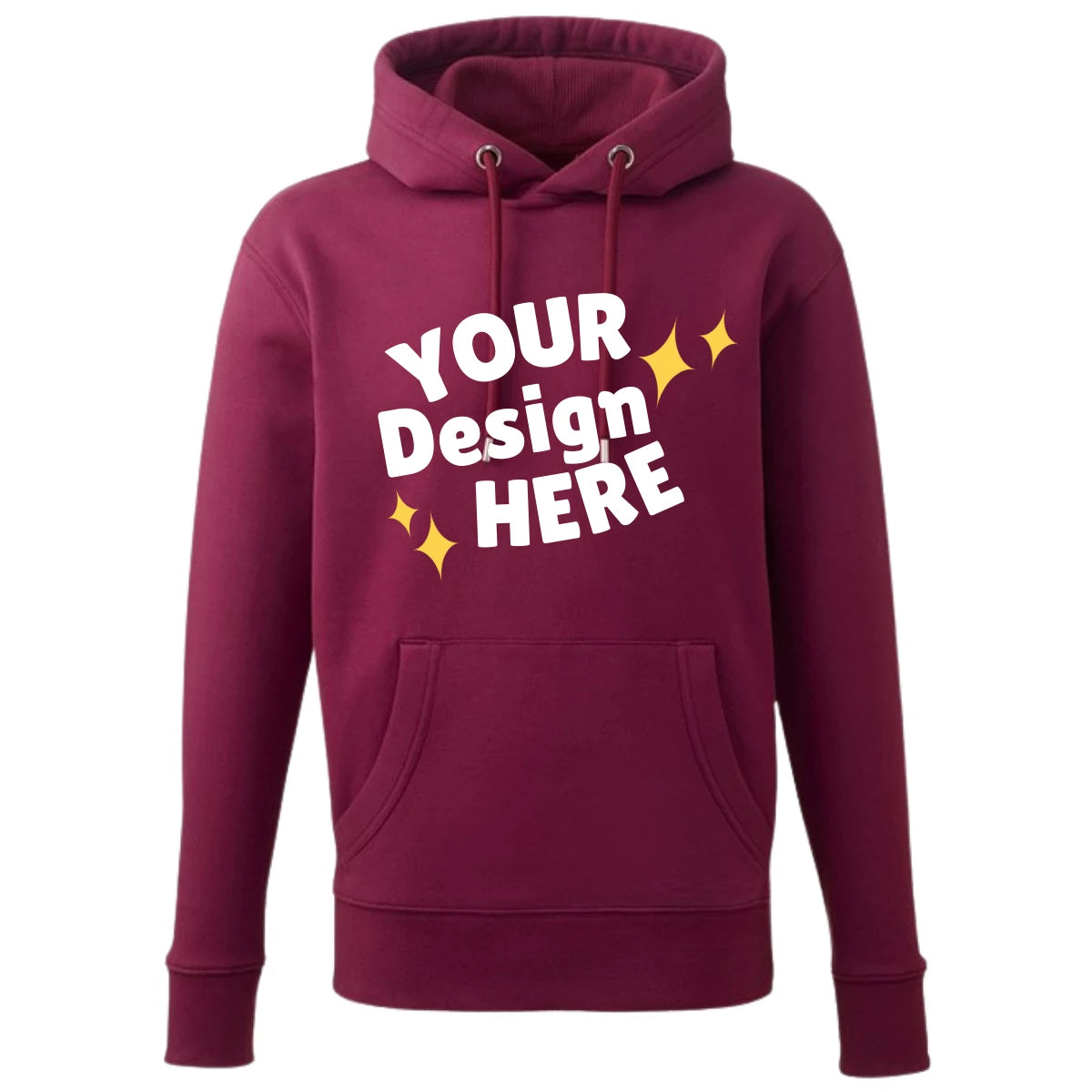 Burgundy custom hoodie