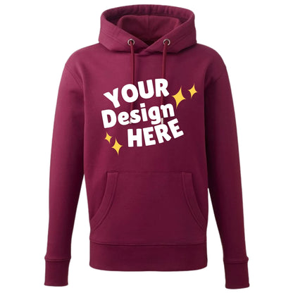 Burgundy custom hoodie
