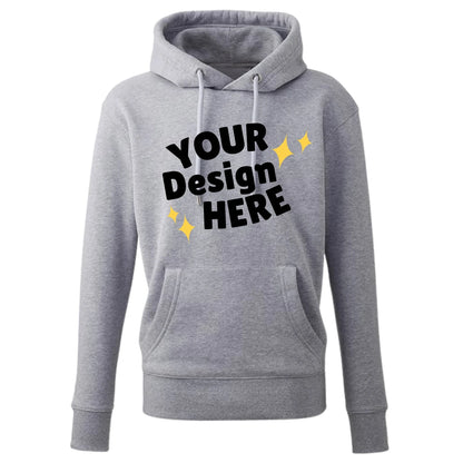 Grey Marl Hoodie for custom printing