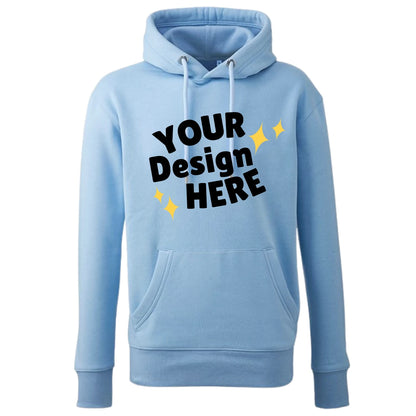 Light Blue Hoodie for custom printing