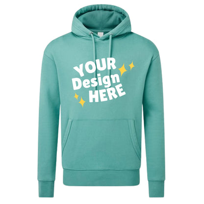 Teal custom hoodie for customisation