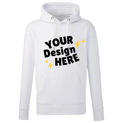 White custom hoodie